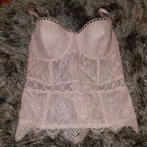 Victoria's Secret light pink corset bra 32C